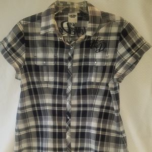 Harley Davidson women's snap shirt